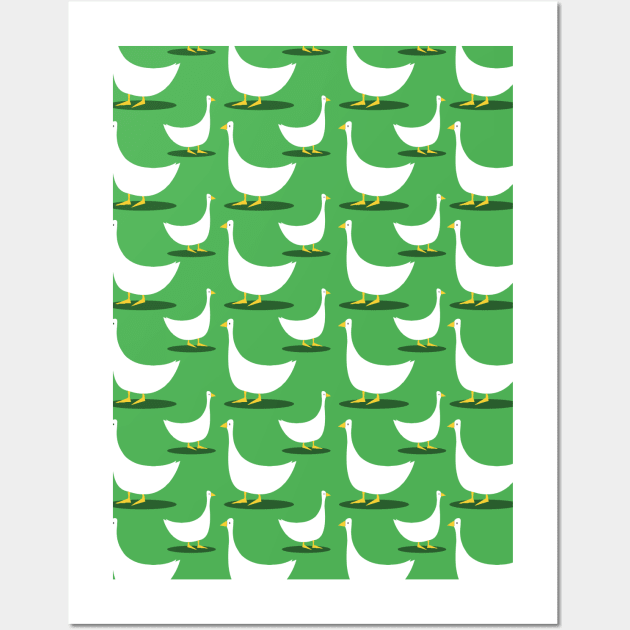 Duck Pattern Wall Art by giantplayful